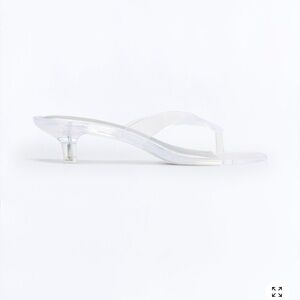 Fashion Nova Clear Heeled Sandals